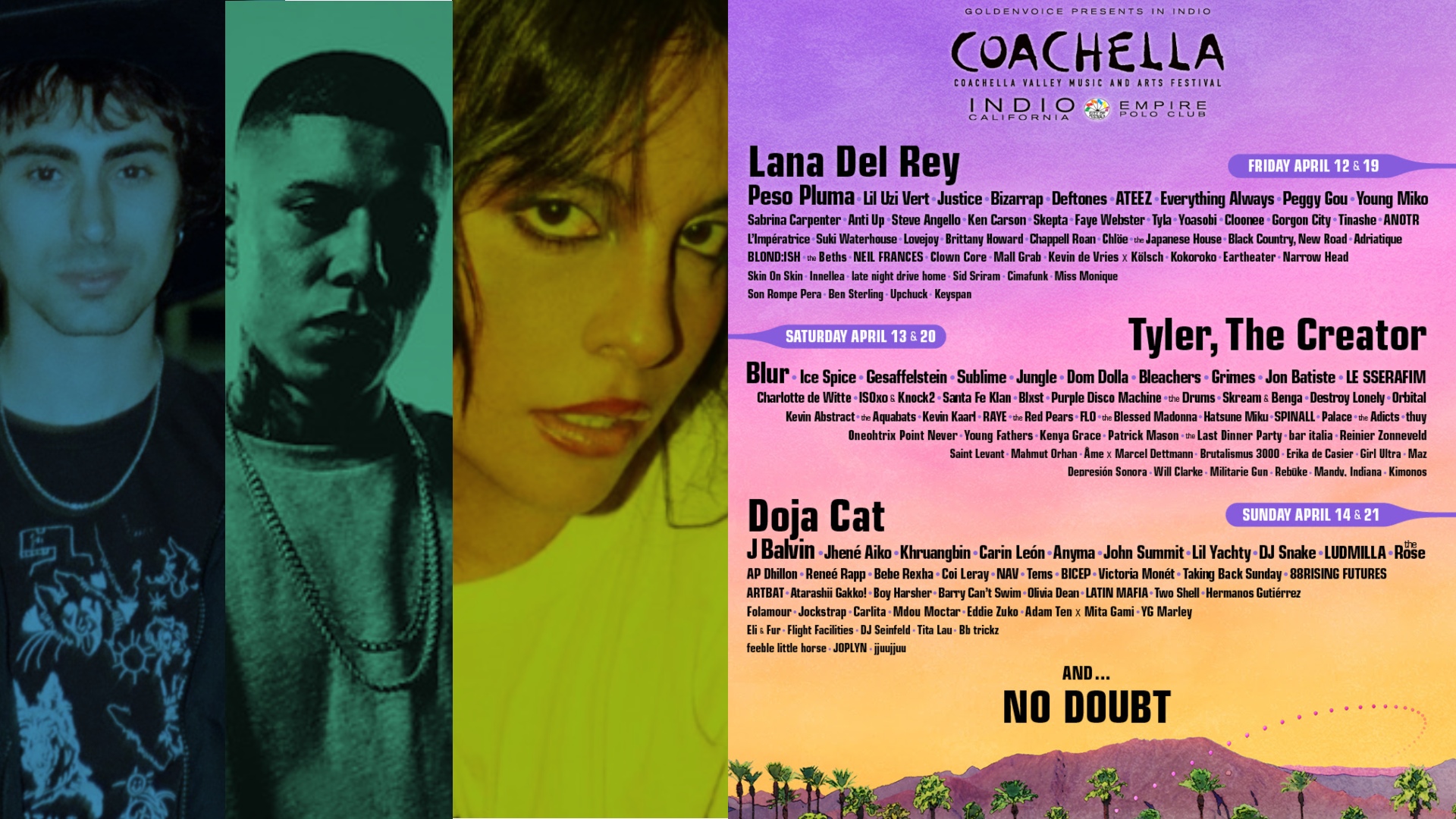 Coachella 2024 Éste es el cartel lleno de presencia latina